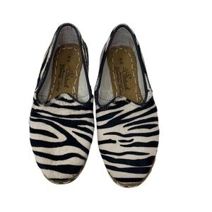 New Sabah Safari pony calf hair flats sz women 35 US 5